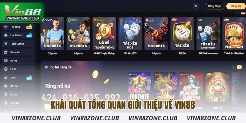 Khái quát tổng quan giới thiệu về Vin88
